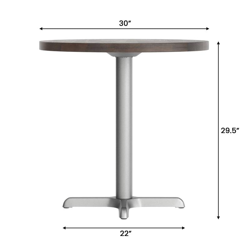 BR 30" RD Table/SV 22x22 Base