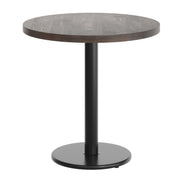 BR 30" RD Table-BK Base