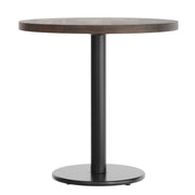 BR 30" RD Table-BK Base