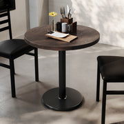 BR 30" RD Table-BK Base