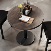 BR 30" RD Table-BK Base
