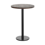 BR 30" RD Table-BK Bar Base