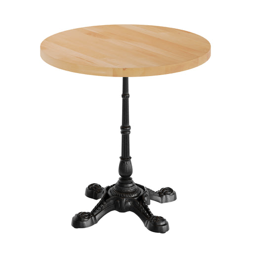 NAT/BK 30" RD Tabletop w/ Base