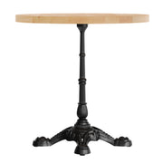 NAT/BK 30" RD Tabletop w/ Base