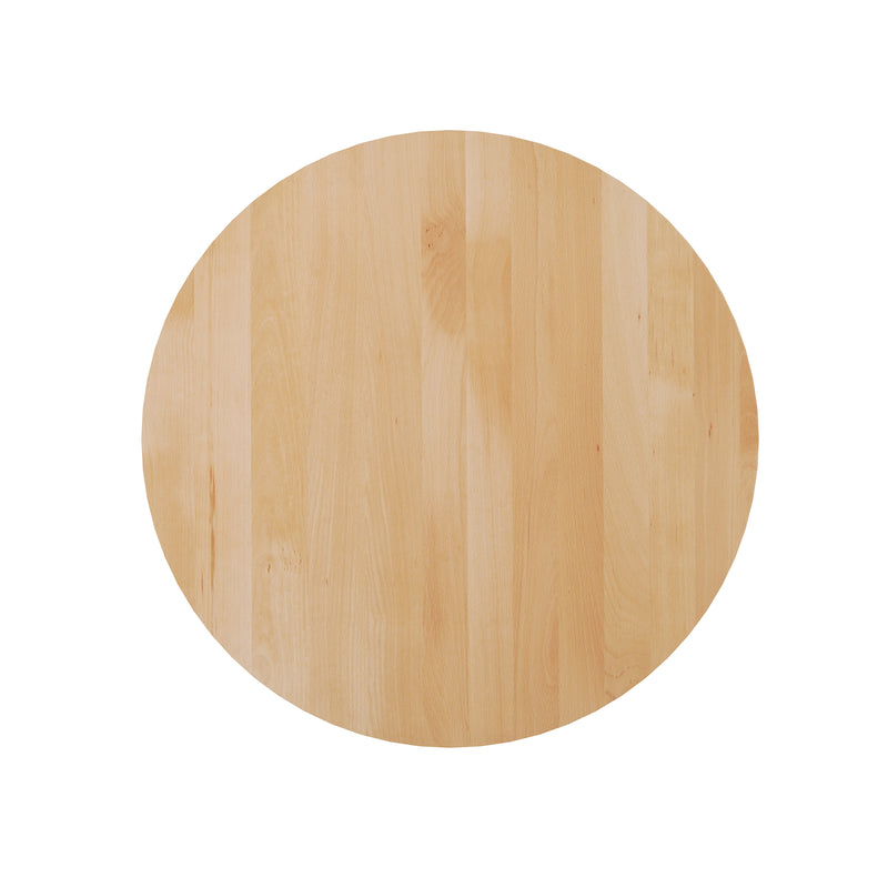 NAT/BK 30" RD Tabletop w/ Base