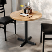 NAT 30" RD Table/BK 22x22 Base
