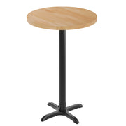 NAT 30" RD Table/BK 22x22 Base