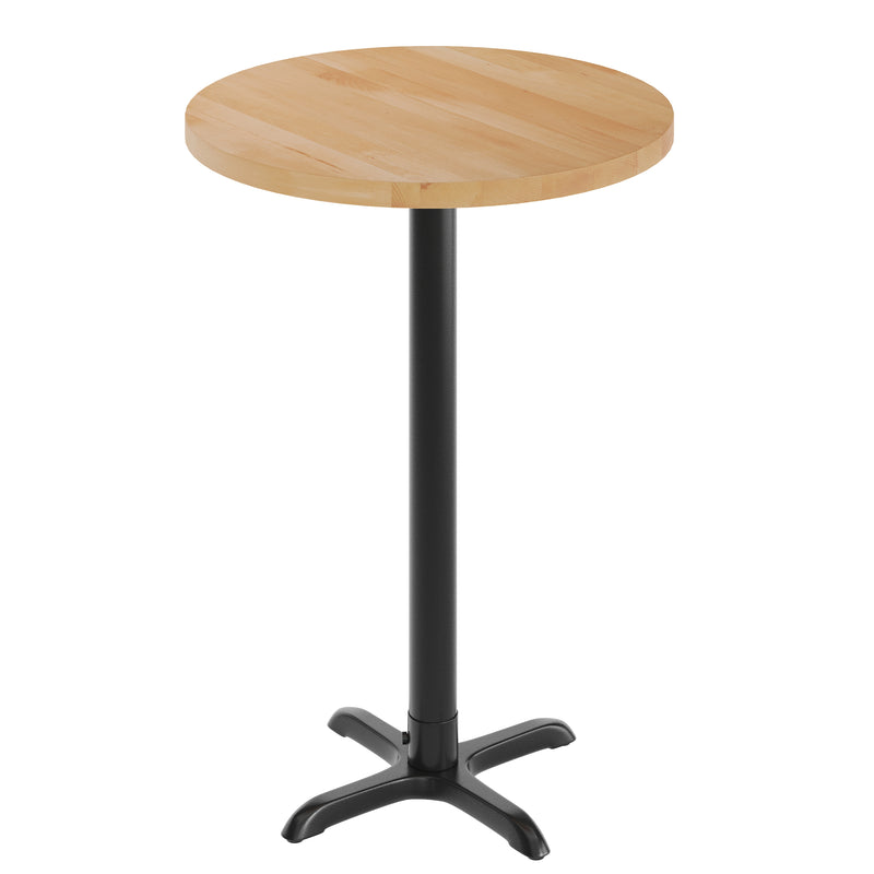 NAT 30" RD Table/BK 22x22 Base