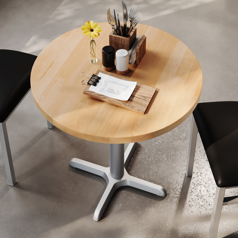 NAT 30" RD Table/SV 22x22 Base