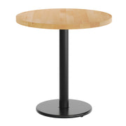 NAT 30" RD Table-BK Base