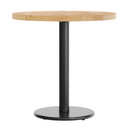 NAT 30" RD Table-BK Base