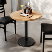 NAT 30" RD Table-BK Base