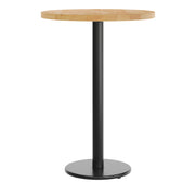 NAT 30" RD Table-BK Bar Base