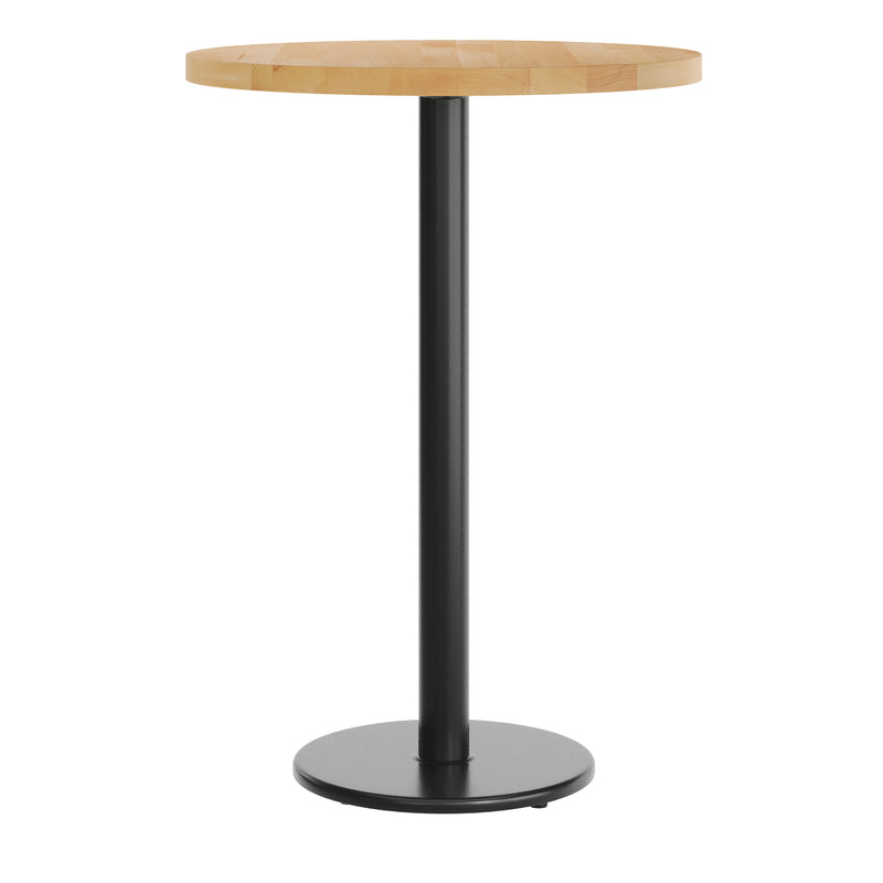 NAT 30" RD Table-BK Bar Base