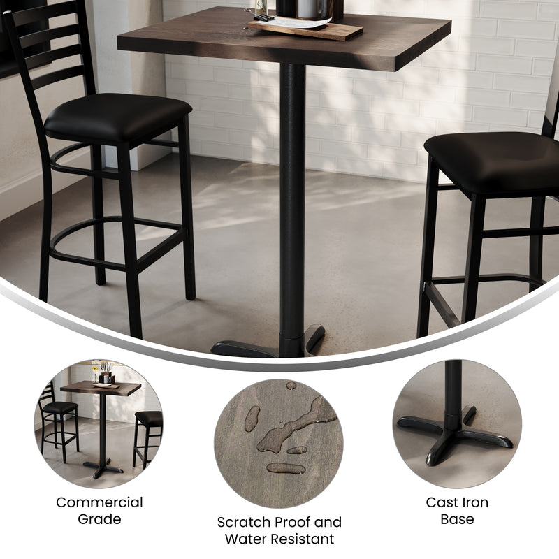 BR 24x30 Top/BK 22x22 Bar Base