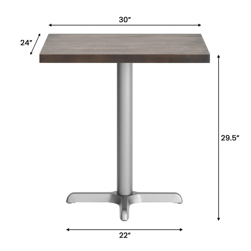 BR 24x30 Table/SIL 22x22 Base