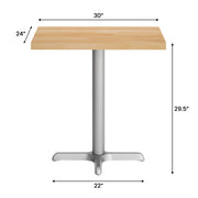 NAT 24x30 Table/SIL 22x22 Base