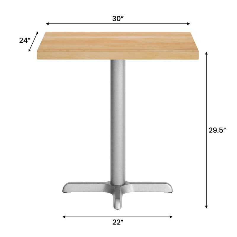 NAT 24x30 Table/SIL 22x22 Base