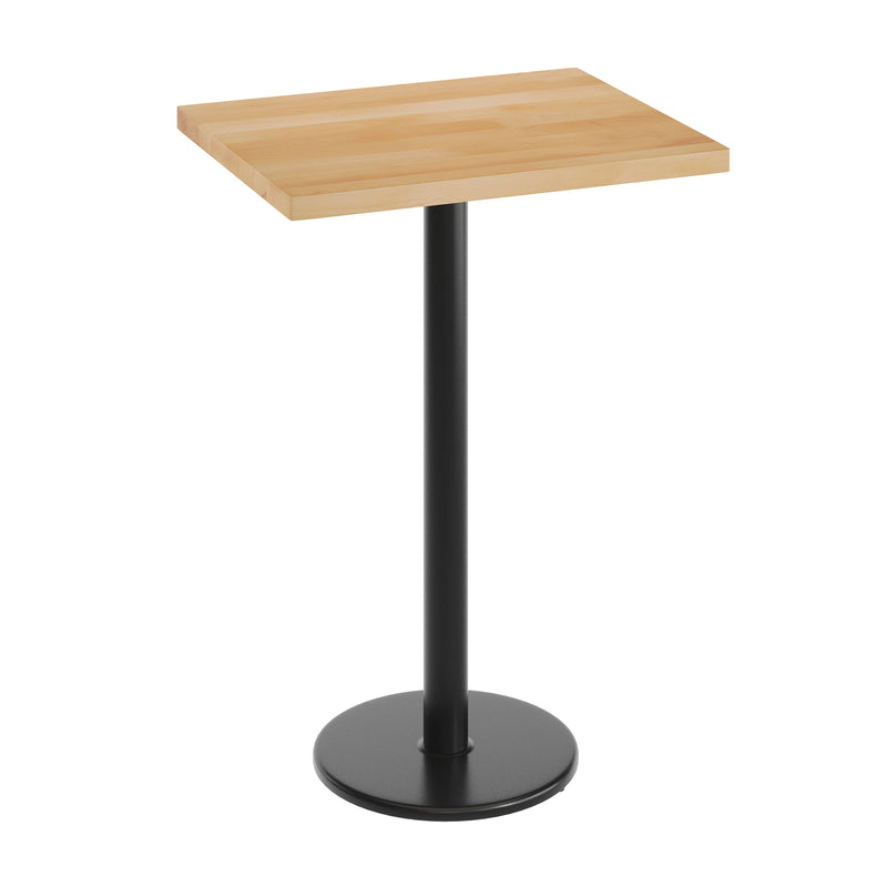 NAT 24x30 Table-BK Bar Base