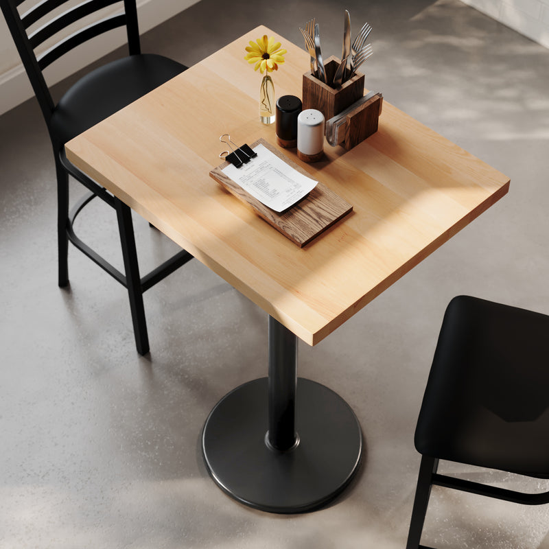 NAT 24x30 Table-BK Bar Base