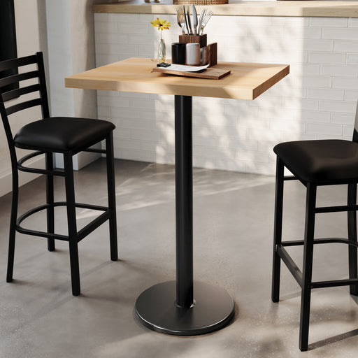 NAT 24x30 Table-BK Bar Base