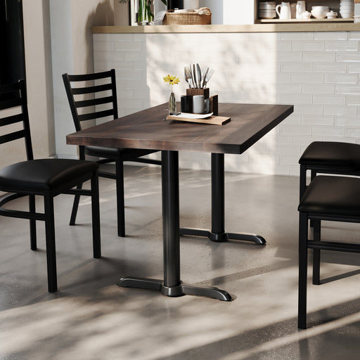 BR 30x48 Table-BK 5x22 T Bases