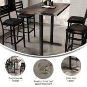 BR 30x48 Table-BK 5x22 T Bases