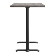 BR 30x48 Table-BK 5x22 T Bases