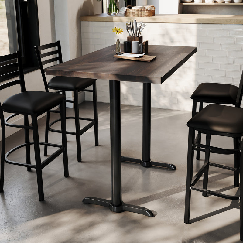 BR 30x48 Table-BK 5x22 T Bases