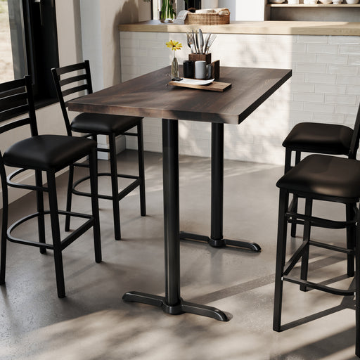 BR 30x48 Table-BK 5x22 T Bases