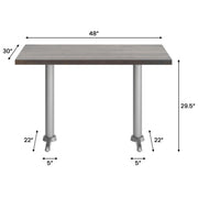BR 30x48 Table-SV 5x22 T Bases