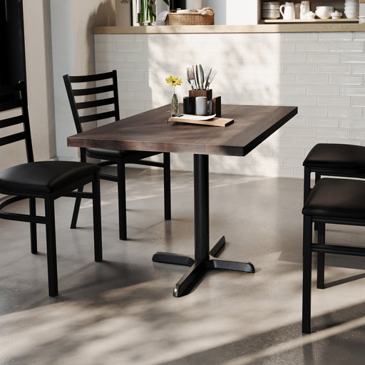 DK BR 30x48 Table-Black Base
