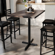 DK BR 30x48 Table-BK Bar Base
