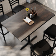 DK BR 30x48 Table-BK Bar Base