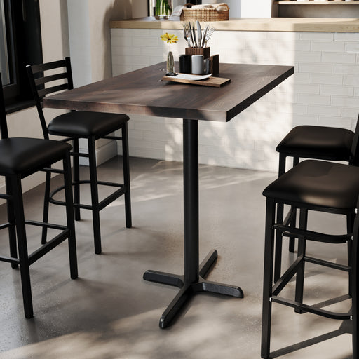 DK BR 30x48 Table-BK Bar Base