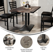 BR 30x48 Table-BK Column Base