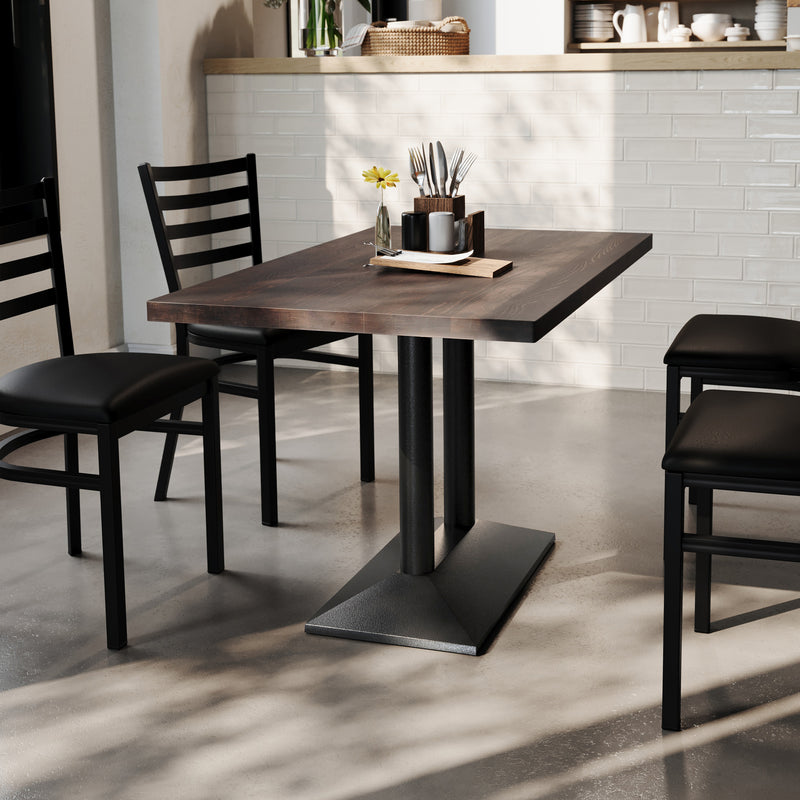 BR 30x48 Table-BK Column Base
