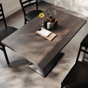 BR 30x48 Table-BK Column Base