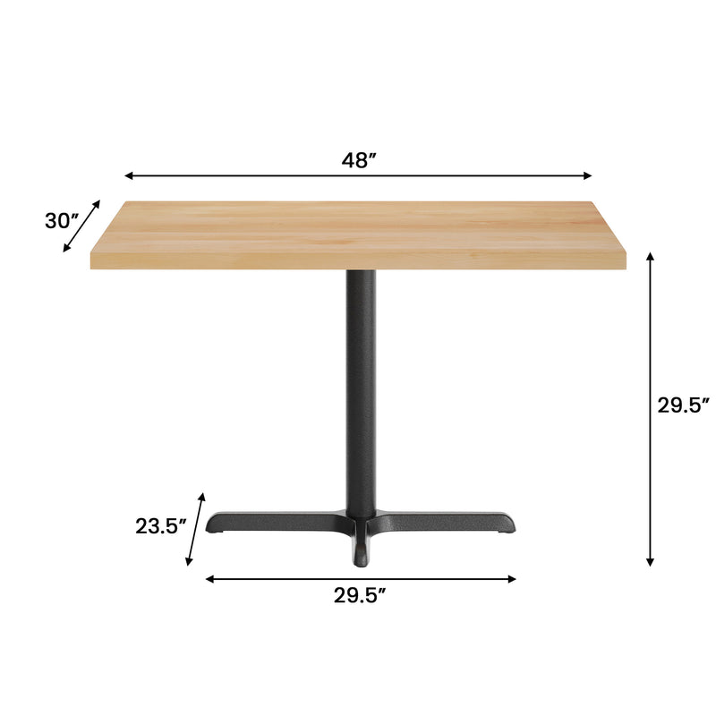 NAT 30x48 Table-Black Base