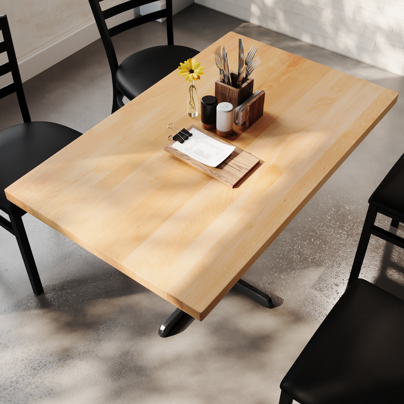 NAT 30x48 Table-Black Base