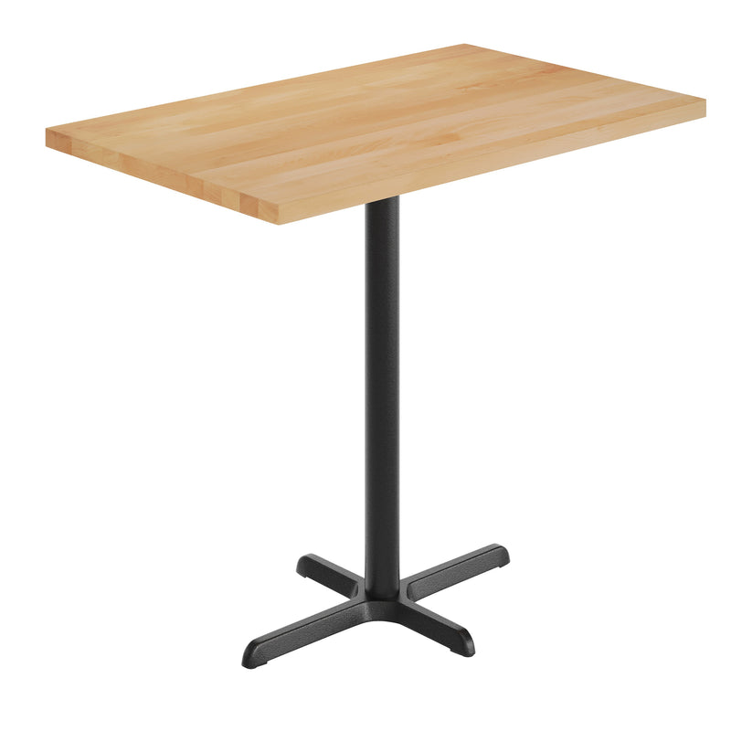 NAT 30x48 Table-BK Bar Base