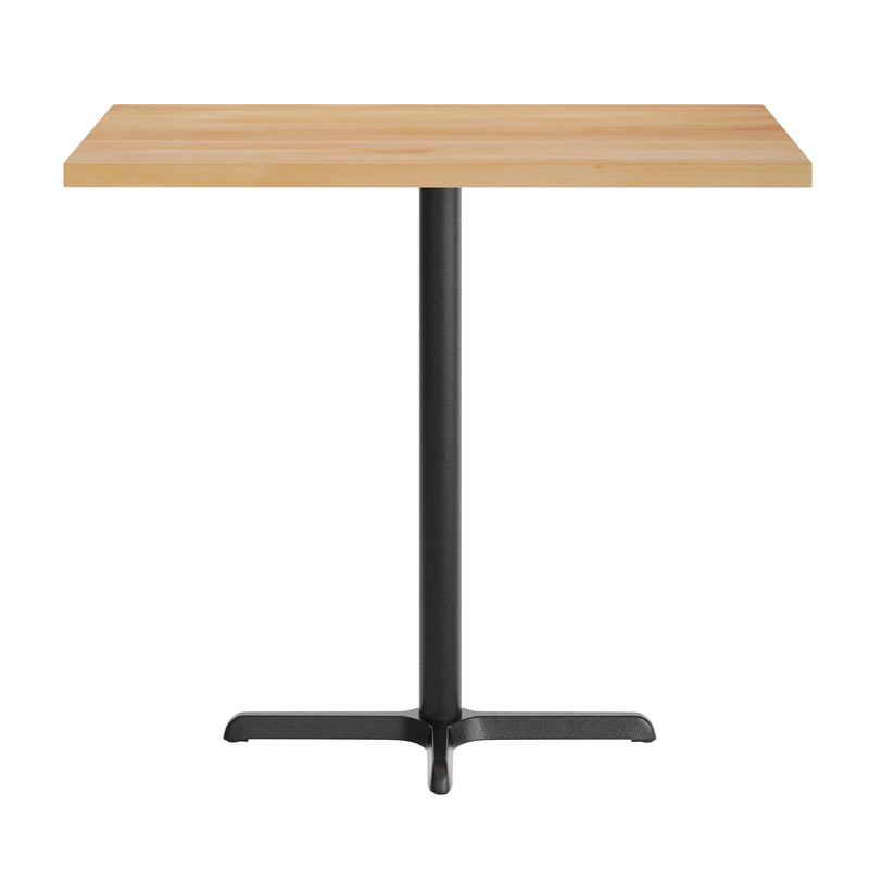 NAT 30x48 Table-BK Bar Base
