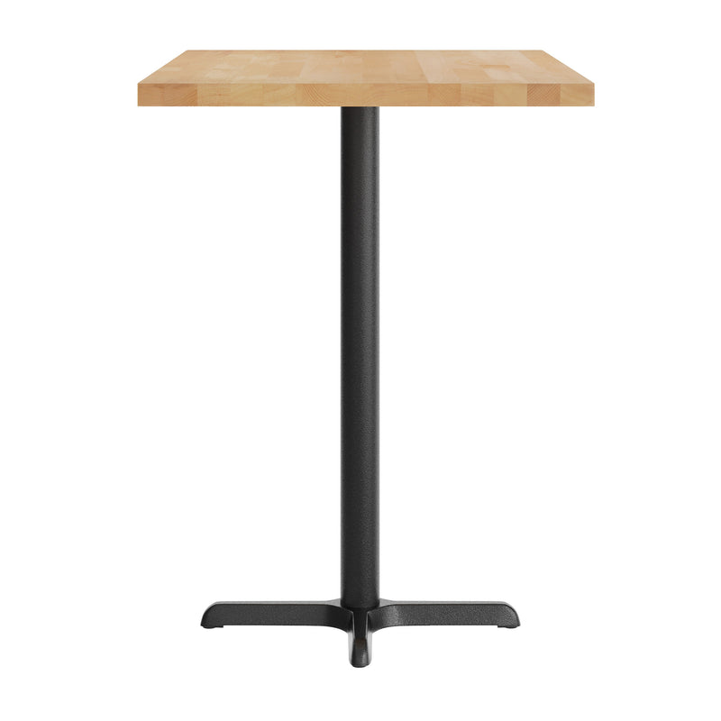 NAT 30x48 Table-BK Bar Base
