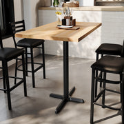 NAT 30x48 Table-BK Bar Base