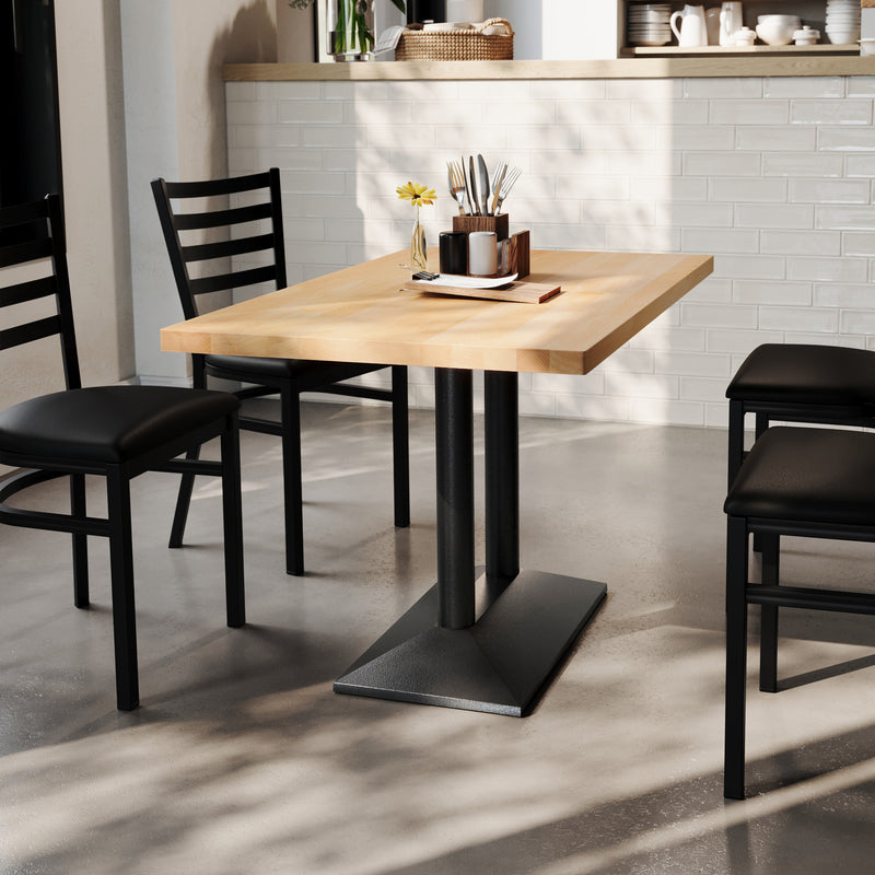NAT 30x48 Table-BK Column Base