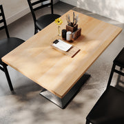 NAT 30x48 Table-BK Column Base