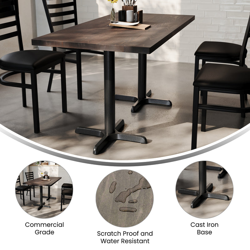 BR 30x60 Table/BK 22x22 Base