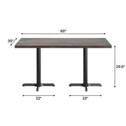 BR 30x60 Table/BK 22x22 Base