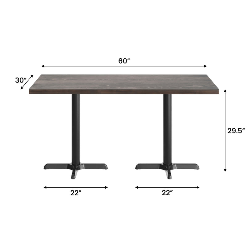 BR 30x60 Table/BK 22x22 Base