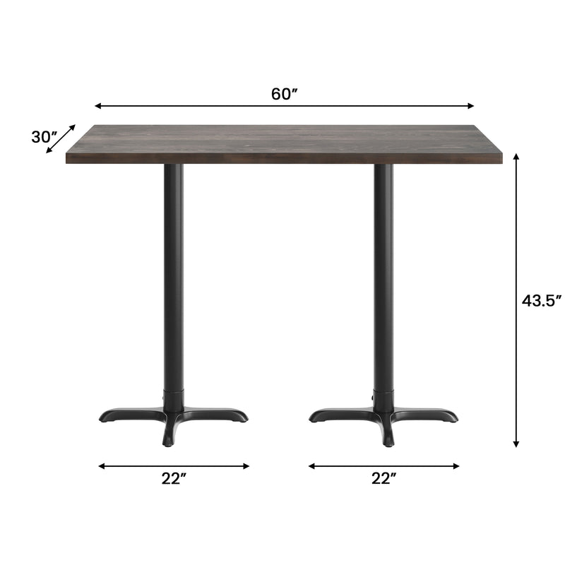 BR 30x60 Top/BK 22x22 Bar Base